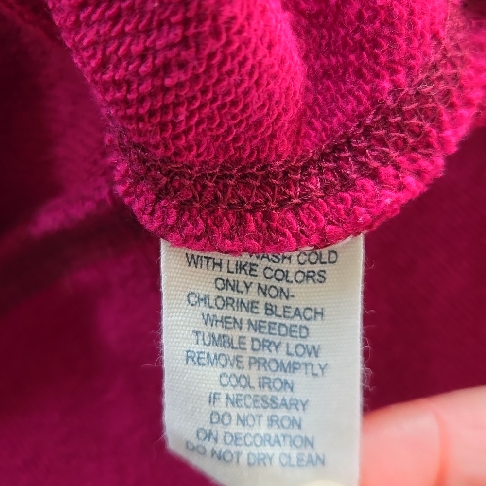 American Eagle Y2K Pink Hoodie Sweatshirt Size Large - Picture 8 of 13